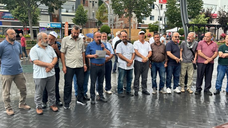 İsrail Başbakanı Netanyahu'nun ABD Kongresi'ndeki konuşması Sakarya ve çevre illerde protesto edildi