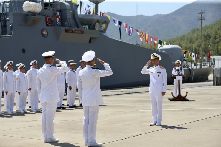 Katar'da konuşlanacak TCG Kuşadası ve TCG Kumkale gemileri için görevlendirilme töreni