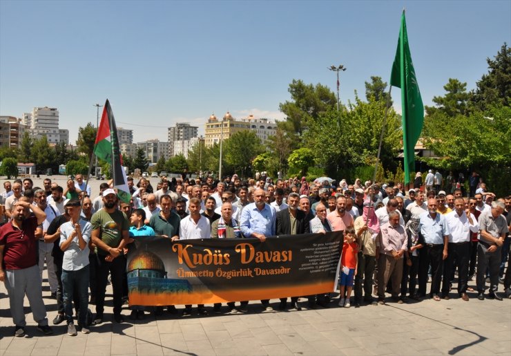 Mardin'de İsrail'in Gazze'ye saldırıları protesto edildi