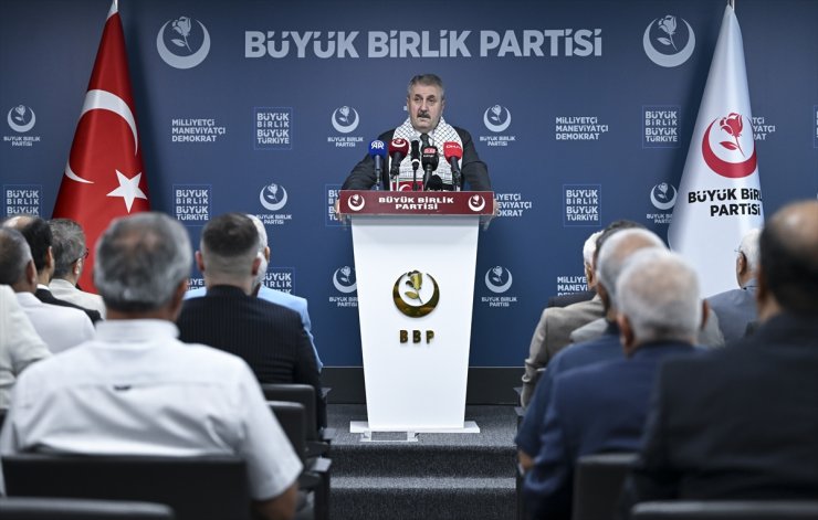 BBP Genel Başkanı Destici, basın toplantısı düzenledi: