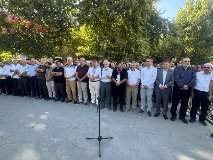 Gazze'de şehit edilen Filistinliler için Malatya’da gıyabi cenaze namazı kılındı