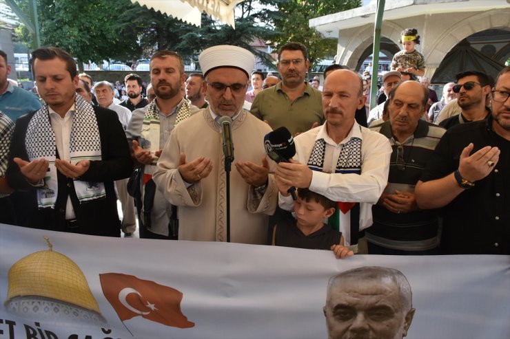 Konya'da Hamas'ın Siyasi Büro Başkanı Heniyye için gıyabi cenaze namazı kılındı