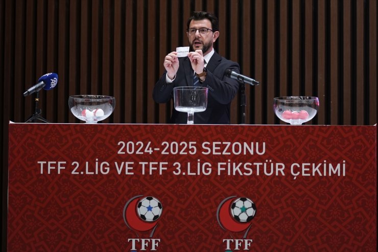 TFF 2. Lig ve TFF 3. Lig'de 2024-25 sezonunun fikstür çekimi yapıldı