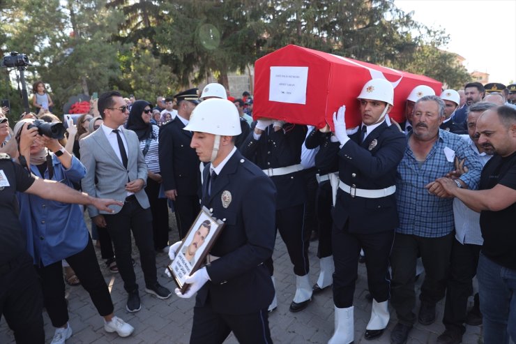 Kastamonu'da şehit olan polis memuru Ahmet Şahan, Nevşehir'de son yolculuğuna uğurlandı