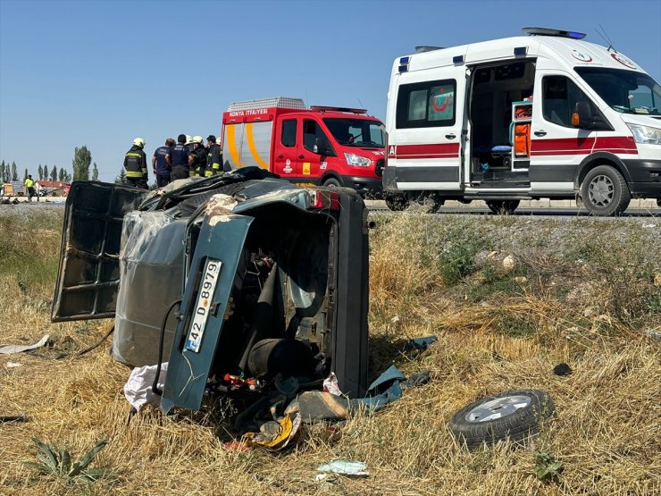 Konya'da otomobille çarpışan motosikletin sürücüsü öldü