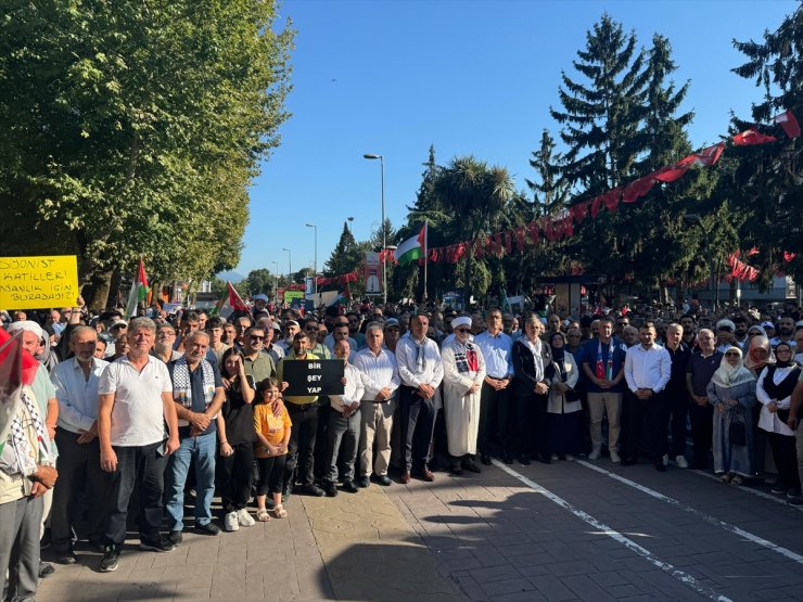 Sakarya'da Hamas lideri Heniyye için yürüyüş düzenlendi