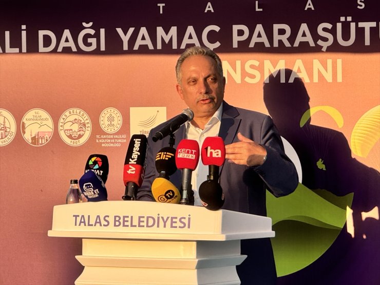 Talas Ali Dağı Yamaç Paraşütü Parkuru'nun tanıtımı yapıldı