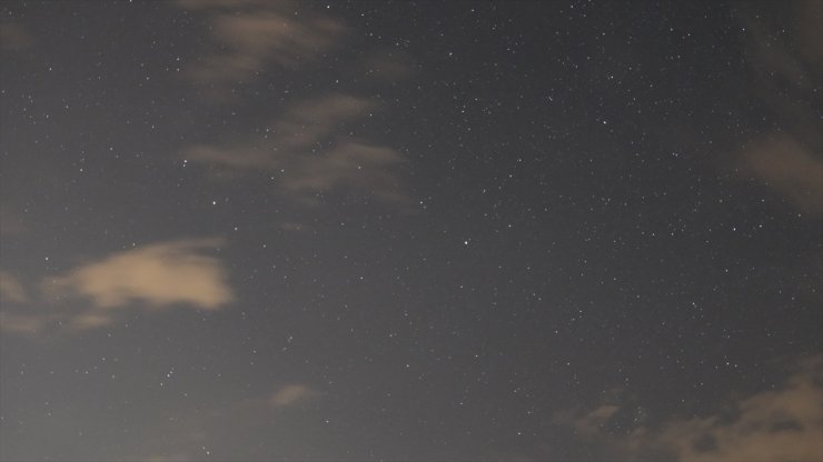 Meke Krater Gölü'nde Perseid meteor yağmuru