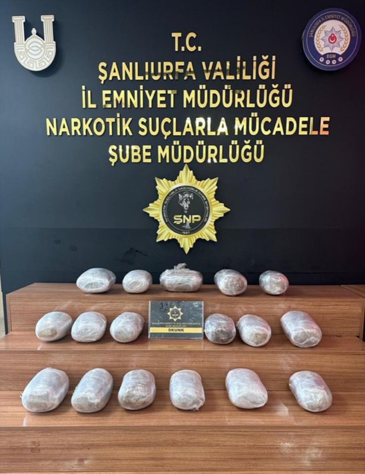 Şanlıurfa'da uyuşturucu operasyonlarında 3 şüpheli yakalandı