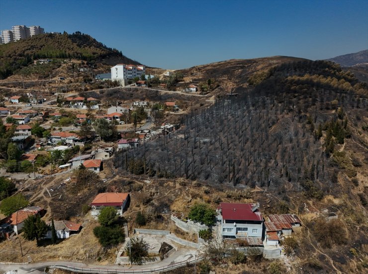 Evinin yanması nedeniyle göç ettiği İzmir'de yangın yine onu buldu