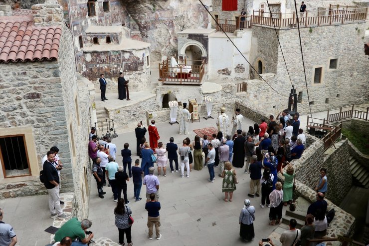 Sümela Manastırı'nda ayin yapıldı