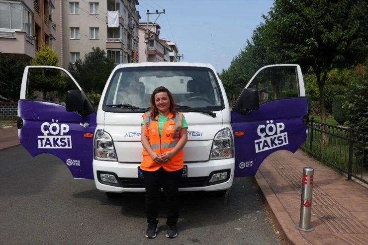 Ordu'da "Çöp Taksi"nin şoförü Leyla Akyol temiz bir çevre için çalışıyor