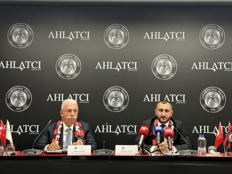 Çorum FK, Ahlatcı Holding ile isim sponsorluğu sözleşmesi imzaladı