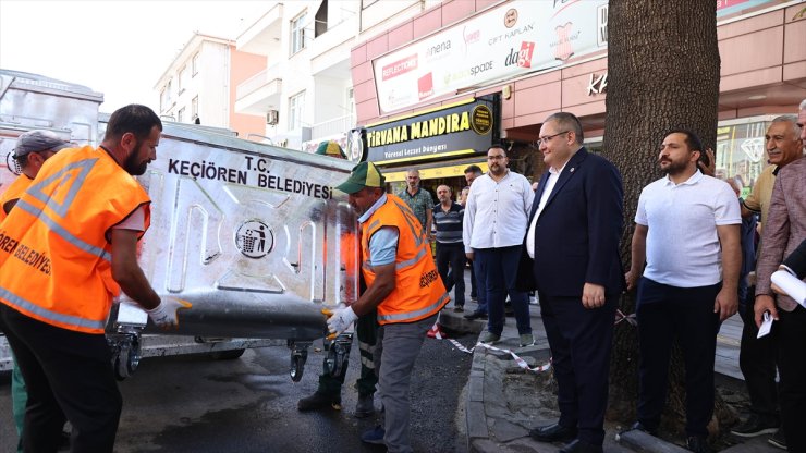 Keçiören'e çöp konteynerleri yerleştirilmeye başlandı