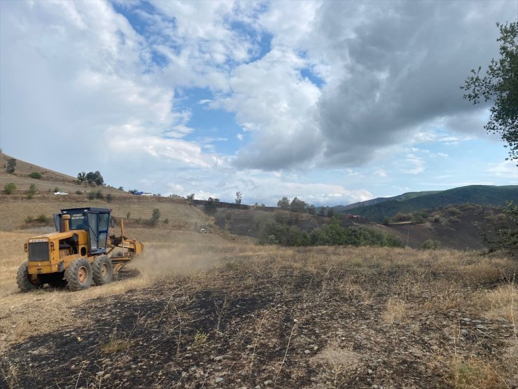 Tokat'ta çıkan orman ve anız yangınında yaklaşık 19 dönümlük alan zarar gördü