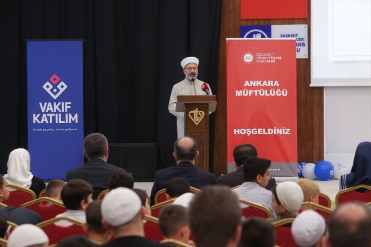 Diyanet İşleri Başkanı Erbaş, 100. Yılda Çocuklarımızla 100 Şenlik Programı'nda konuştu: