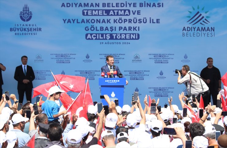 Türkiye Belediyeler Birliği Başkanı İmamoğlu, Adıyaman Belediye binasının temel atma törenine katıldı