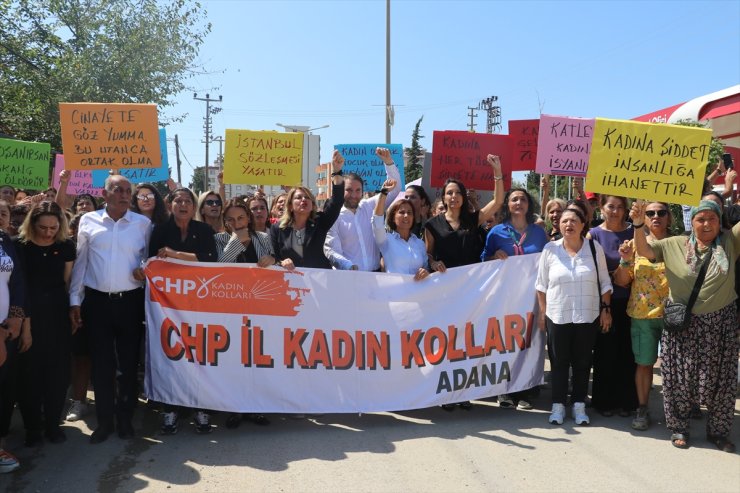 Adana'daki kadın cinayeti protesto edildi