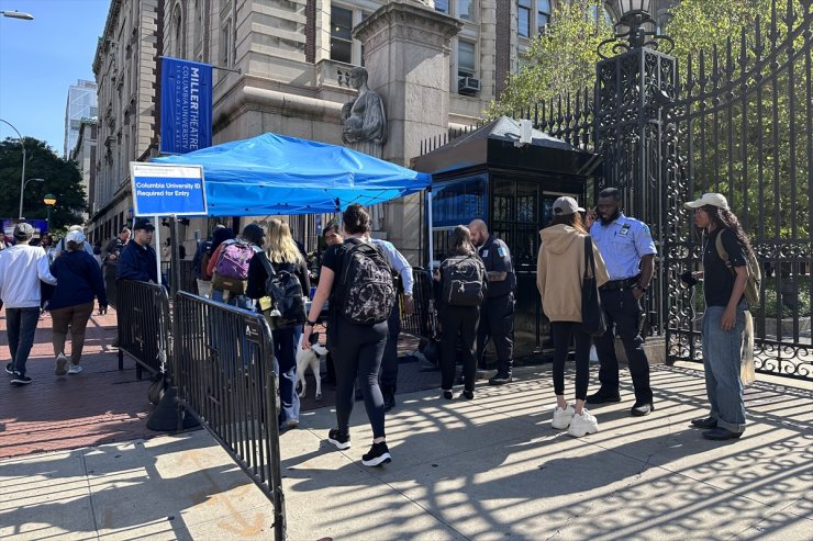 ABD'de öğrenci protestolarının merkezi Columbia Üniversitesi yeni döneme yoğun güvenlik önlemleri altında girdi