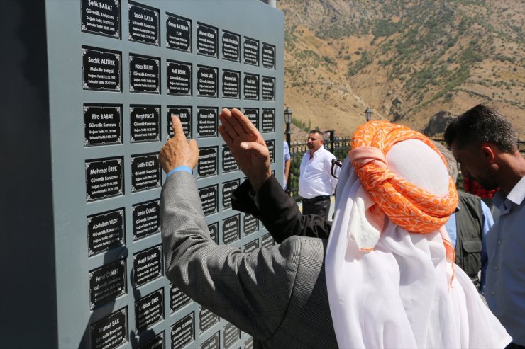 Şırnak'ta şehit 154 asker, güvenlik korucusu ve siviller için anıt yapıldı