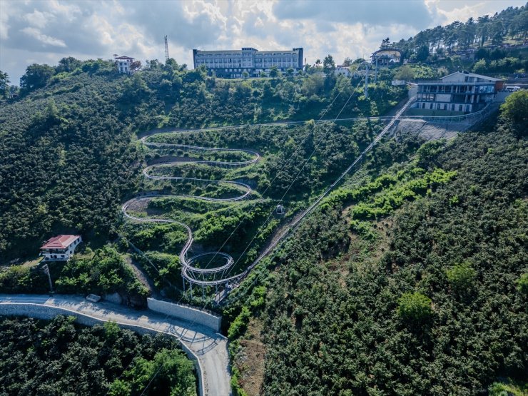 Ordu'da 500 bini aşkın kişi dağ kızağı heyecanı yaşadı