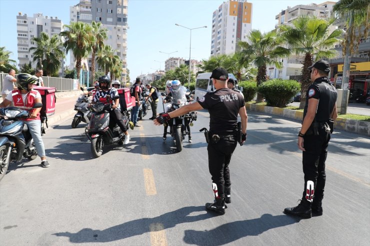 Mersin'de denetimlerde 18 motosiklet trafikten men edildi