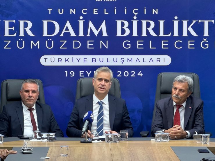 AK Parti Genel Başkan Yardımcısı Hasan Basri Yalçın, Tunceli'de konuştu: