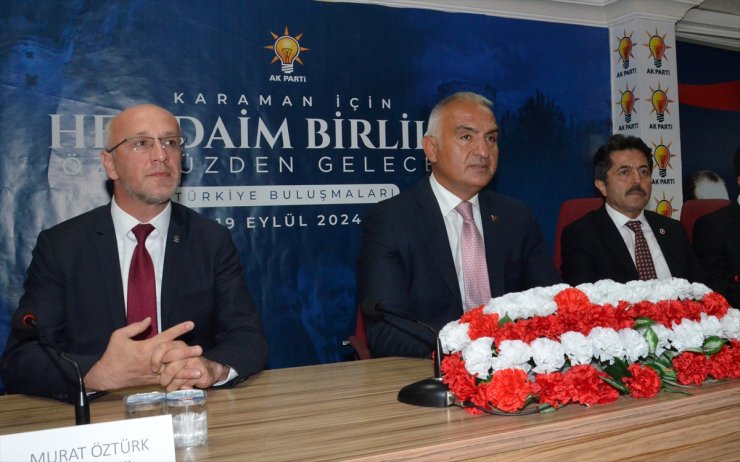 Kültür ve Turizm Bakanı Ersoy, Karaman'da konuştu: