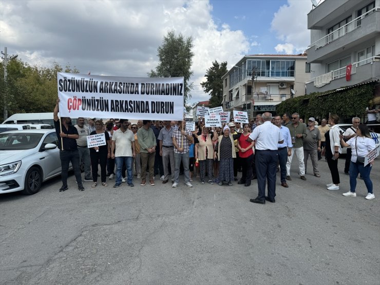 İzmir'de Harmandalı Katı Atık Düzenli Depolama Tesisi'nin kapatılmaması protesto edildi