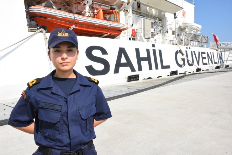 TSCG-Dost gemisinin Sedanur Teğmen'i görevini başarıyla yerine getiriyor