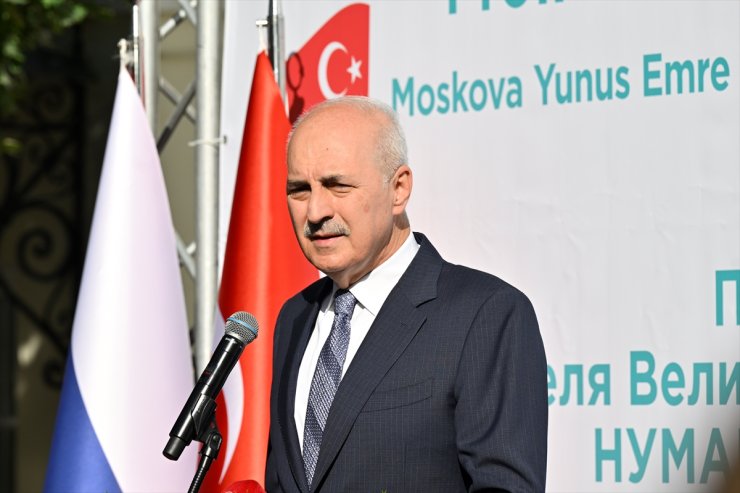 TBMM Başkanı Kurtulmuş, Moskova Yunus Emre Enstitüsünü ziyaretinde konuştu: