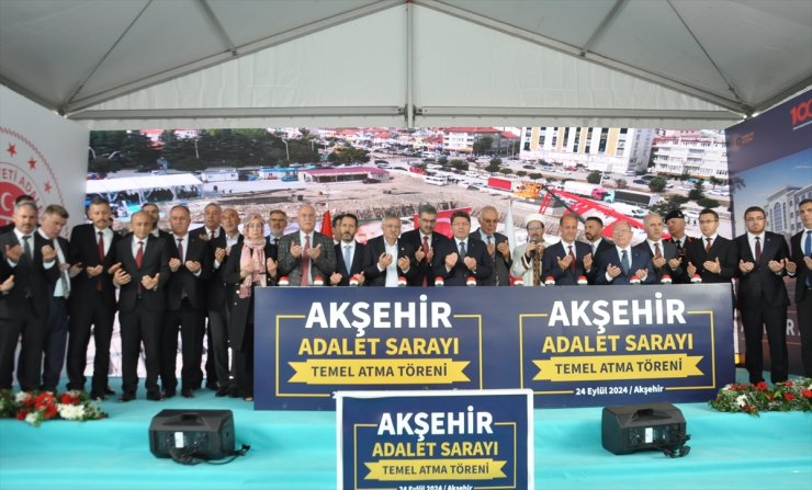 Adalet Bakanı Tunç, Akşehir Adalet Sarayı'nın temel atma töreninde konuştu: (1)