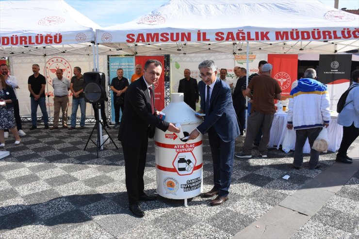 Samsun'da atık ilaçlar sağlığa ve çevreye zarar vermemesi için toplandı