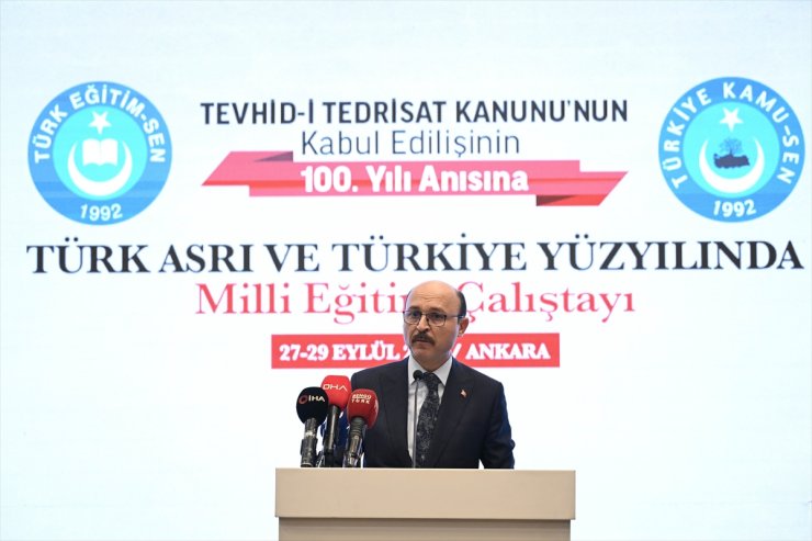 Başkentte "Türk Asrı ve Türkiye Yüzyılında Milli Eğitim Çalıştayı" düzenlendi