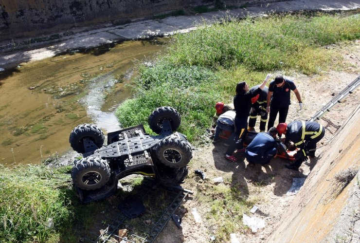 Kırıkkale'de dereye düşen ATV'deki 2 kişi yaralandı