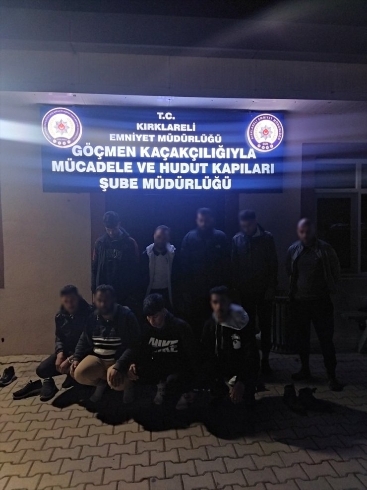 Kırklareli'nde 9 düzensiz göçmen yakalandı