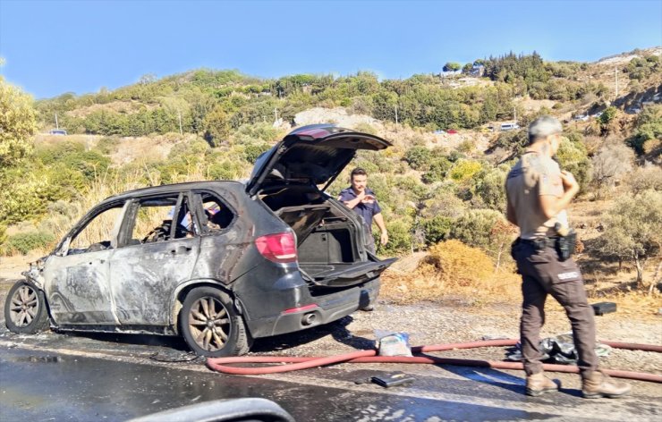 Bodrum'da seyir halindeki cipte çıkan yangın söndürüldü