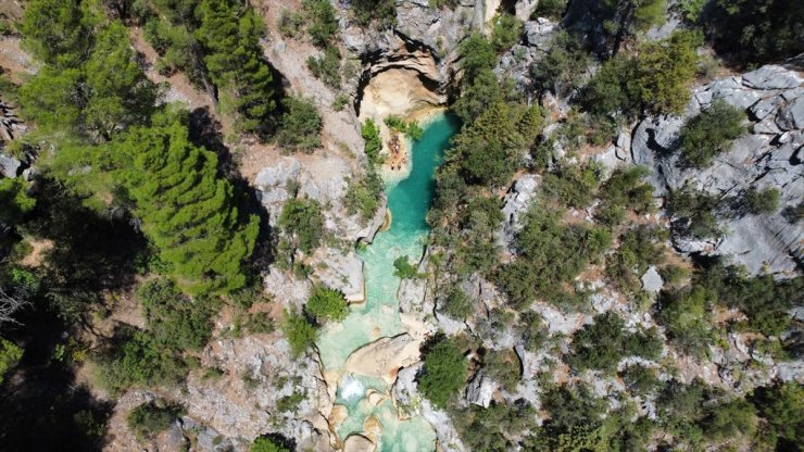 Antalya'da "Gümüşdamla Kanyonu" doğaseverlerin rotasında