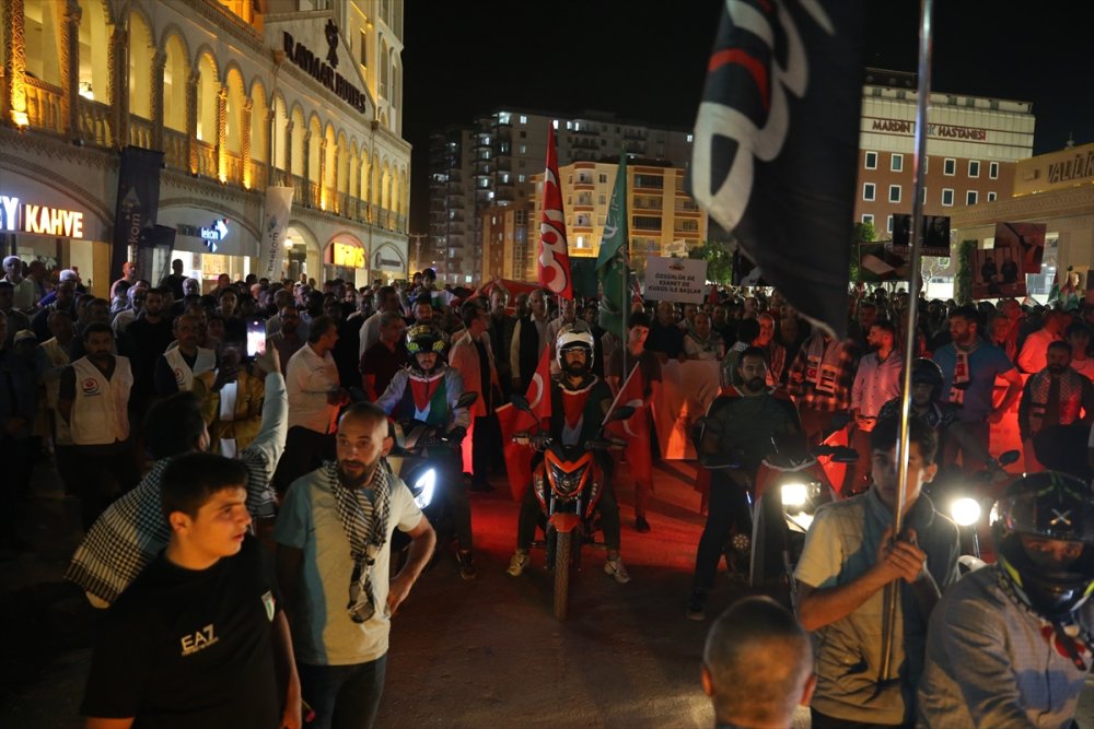 Diyarbakır, Siirt, Şırnak ve Mardin'de İsrail'in Filistin'e yönelik saldırıları protesto edildi