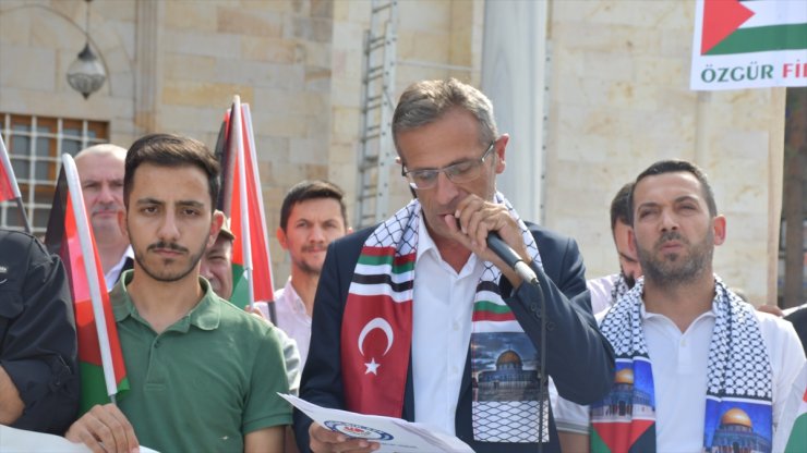 Düzce, Sakarya ve Zonguldak'ta İsrail'in Gazze'ye yönelik saldırıları protesto edildi