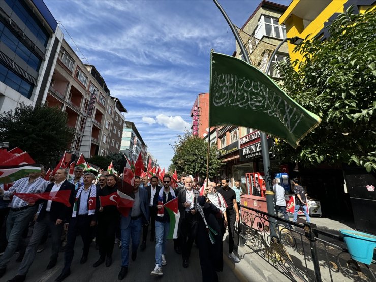 Antalya, Isparta ve Burdur'da İsrail'in Filistin'e yönelik saldırıları protesto edildi