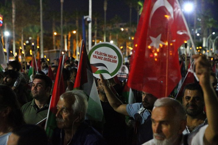 Mersin, Hatay ve Osmaniye’de Filistin’e destek yürüyüşleri düzenlendi