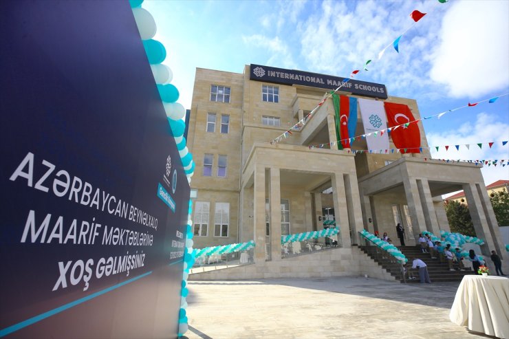 Bakü'de Azerbaycan Uluslararası Maarif Okulları'nın yeni kampüsü açıldı