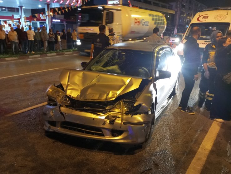 Samsun'da zincirleme trafik kazasında 13 kişi yaralandı