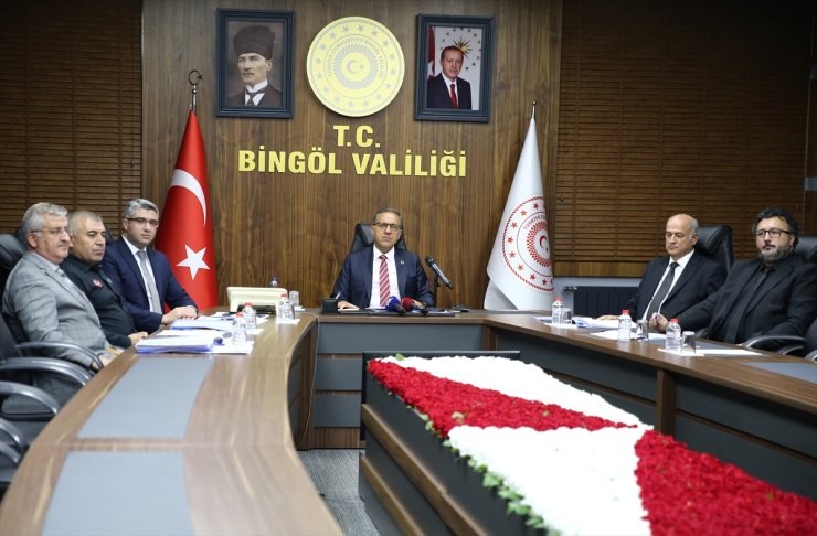 Bingöl'de "İl Afet Risk Azaltma Planı Toplantısı" düzenlendi