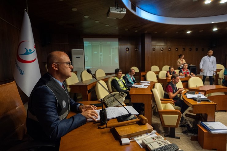 Gülhane Hastanesinden KBRN olaylara karşı tatbikat