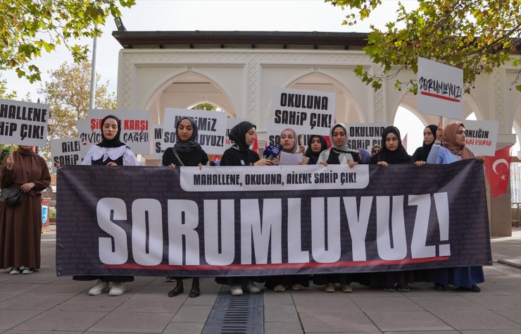 Ankara Genç İHH'den kadına yönelik şiddete protesto