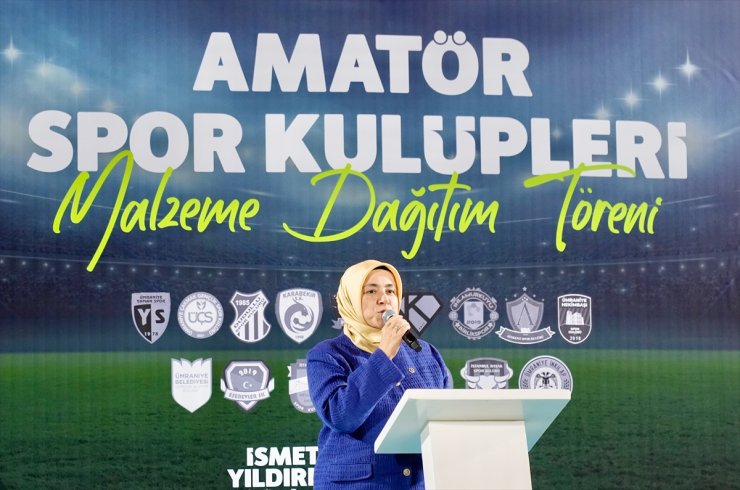 Ümraniye Belediyesinden amatör spor kulüplerine malzeme desteği