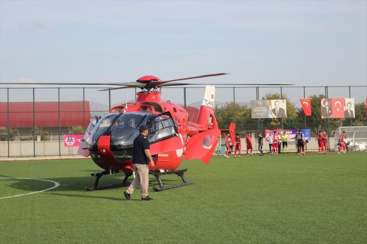 İzmir'deki amatör futbol ligi maçına "hava ambulansı" arası