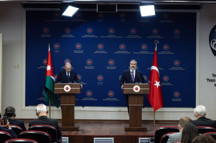 Ürdün Dışişleri Bakanı Safedi, Dışişleri Bakanı Fidan ile ortak basın toplantısında konuştu: (1)